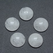 Natural Quartz Crystal Cabochons, Rock Crystal Cabochons, Half Round, 4x2~4mm(G-P393-R50-4MM)