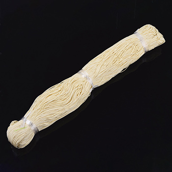 Polyester Cord, Beige, 1.5mm, about 492.12 yards(450m)/bundle