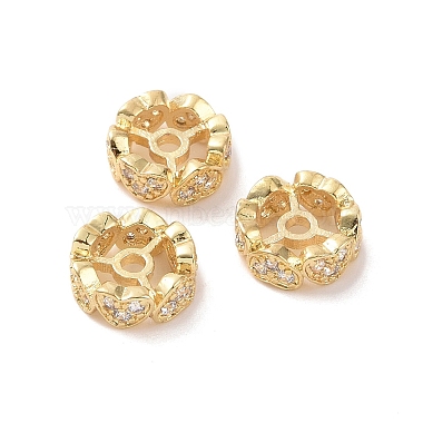 Brass Micro Pave Cubic Zirconia Spacer Beads(KK-A181-VF428-2)-2