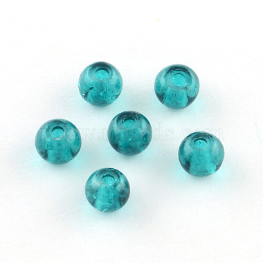 Perles en verre craquelé transparentes(CCG-R001-4mm-M)-2