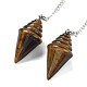 Natural Tiger Eye Pointed Dowsing Pendulums(G-K338-13P-08)-2