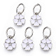 Emaille-Art-Blumen-Legierung Strass Anhänger / charms(ENAM-S085-08)-2