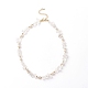 Natural Quartz Crystal Chips & Pearl Beaded Necklace(NJEW-JN04008-02)-1