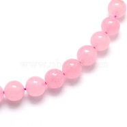 Natural Rose Quartz Round Beads Strands, 6mm, Hole: 1mm, about 65pcs/strand, 15.5 inch(G-O047-04-6mm)