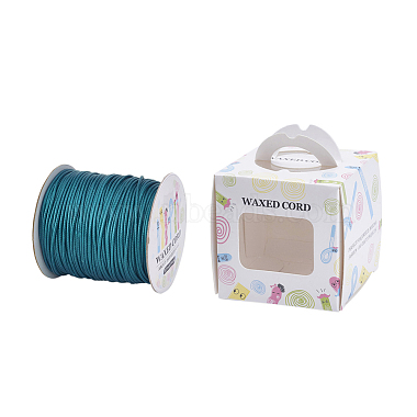 0.5mm Teal Waxed Polyester Cord Thread & Cord