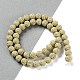 Brins de perles teintées en pierre de lave synthétique(G-H311-08B-01)-2