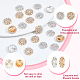 WADORN 20Pcs 2 Colors Zinc Alloy Rhinestone Jewelry Snap Buttons(FIND-WR0010-40)-3