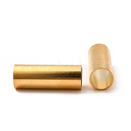 304 Stainless Steel Beads, Large Hole Beads, Column, Real 24K Gold Plated, 25x9mm, Hole: 8mm(STAS-P320-10J-G)