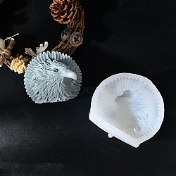 Eagle Display Decoration Silicone Mold, Resin Casting Molds, for UV Resin, Epoxy Resin Craft Making, White, 82x94x53mm, Inner Diameter: 71x83.5mm(SIL-B068-06)