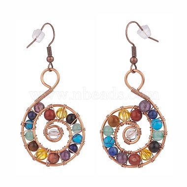 Gemstone Dangle Earrings(EJEW-JE04906-01)-2