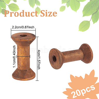 Wooden Empty Spools for Wire(TOOL-WH0125-54A)-2