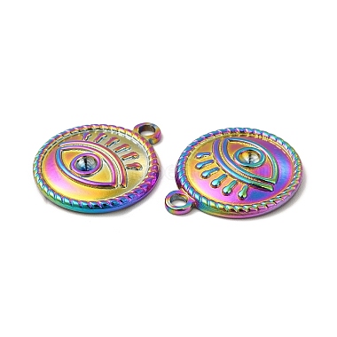 Ion Plating(IP) 304 Stainless Steel Pendant Cabochon Settings(STAS-A070-15MC)-2