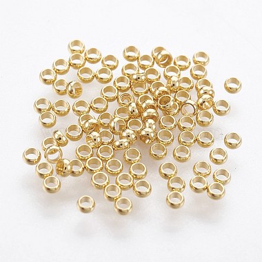 Golden Rondelle Stainless Steel Beads