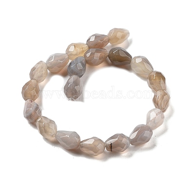 Natural Grey Agate Beads Strands(G-P520-B08-01)-3