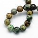 Natural African Turquoise(Jasper) Round Beads Strands(X-G-S181-6mm)-2