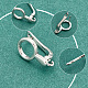 20Pcs 2 Colors Brass Huggie Hoop Earring Findings(KK-AR0003-04)-3