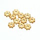 Бусины-ромашки из сплава с покрытием из светлого золота(X-PALLOY-E385-04KCG)-1