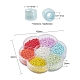 4200Pcs 7 Colors Round Baking Paint Glass Seed Beads(SEED-YW0001-71)-3