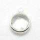 Silver Color Plated Brass Glass Pendants(GLAA-J018A-S)-3