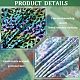 tissu polycoton à imprimé léopard et motif arc-en-ciel(DIY-WH0028-18C)-4