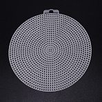 DIY Flat Round Plastic Mesh Sheet, for Knitting Bag Bottom Accessories, White, 15.5x14.8x0.15cm(DIY-WH0258-29)
