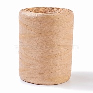 Raffia Natural Rope, for Jewelry Making, BurlyWood, 15~40mm, about 109.36 yards(100m)/roll(OCOR-WH0031-E01)
