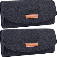 Nylon & Felt Storage Pouch Bag Protective Case, for Game Machine, Black, 15x25.5x2cm(ABAG-WH0042-04)