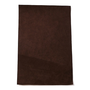 Jewelry Faux Suede Self-adhesive Fabric, Coffee, 30x20x0.03cm