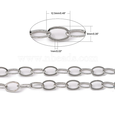 Electroplate Brass Paperclip Chains(CHC-L019-31P)-7
