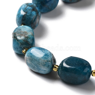 Natural Apatite Beads Strands(G-B028-B09)-4