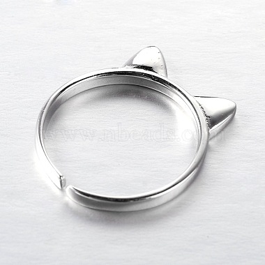 SHEGRACE Adjustable Lovely 925 Sterling Silver Cuff Tail Ring(JR54A)-2