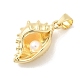 Brass ABS Imitation Pearl Pendants(KK-H529-53G)-2