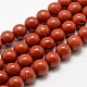 Chapelets de perles en jaspe rouge naturel(X-G-E375-8mm-02)-2