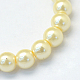 Backen gemalt pearlized Glasperlen runden Perle Stränge(HY-Q003-10mm-21)-2