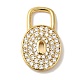 Rack Plating Brass Micro Pave Cubic Zirconia Pendants(KK-A229-26G)-1