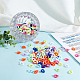720Pcs 9 Colors Opaque Acrylic Linking Rings(SACR-FH0001-07)-5