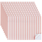 PVC Wallpaper Mini Model, Micro Landscape Dollhouse Accessories, Pretending Prop Decorations, Pink, 297x210mm, 3pcs/set(DIY-WH0671-395A)