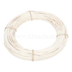 Natural Rattan Wicker, Solid Weaving Material, for DIY, Furniture Knitting, White, 2mm, 220~250g/roll(KY-WH00026-64B)