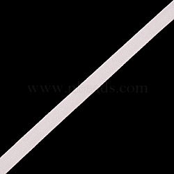 Polyester Ribbon, Webbing Garment Sewing Accessories, White, 3/8 inch(10mm), 0.5mm thick(OCOR-WH0072-04G)