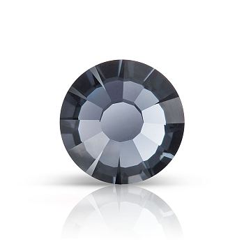 Preciosa&reg MAXIMA Crystal No Hotfix Flatback Stones, Czech Crystal, Dura Foiling, Round(438 11 615 Chaton Rose), 40080 Light Graphite, SS16(3.8~4mm)