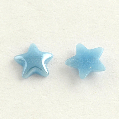 Pearlized Plated Opaque Glass Cabochons(PORC-R139A-M)-2