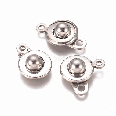 Stainless Steel Color Stainless Steel Snap Clasps