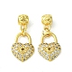 Rack Plating Eco-Friendly Brass Micro Pave Clear Cubic Zirconia European Dangle Charms(KK-K330-46G)-1