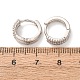Brass Micro Pave Cubic Zirconia Hoop Earrings(KK-CBA90BB-07P)-5