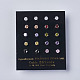 Cubic Zirconia Stud Earrings(EJEW-I209-09-4mm)-1