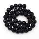 Synthetic Black Stone Beads Strands(G867-044)-2