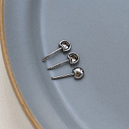 Brass Mouse Ear Head Pins, for Baroque Pearl Making, Gunmetal, 12.5x5mm(BAPE-PW0002-21C)
