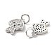 Dog Brass Micro Pave Clear Cubic Zirconia Charms(KK-G425-14)-3