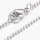 Brass Ball Chain Necklaces(X-MAK-L009-06P)-1