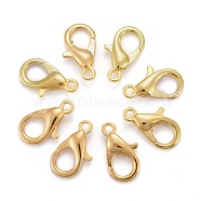 Zinc Alloy Lobster Claw Clasps, Parrot Trigger Clasps, Cadmium Free & Nickel Free & Lead Free, Golden, 14x8mm, Hole: 1.8mm(E105-G-NF)